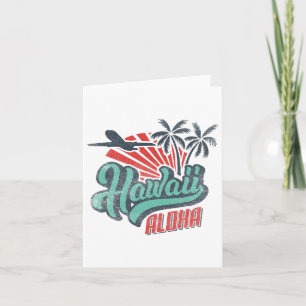 Cartão Aloha Hawaii Havaiano Figurino L