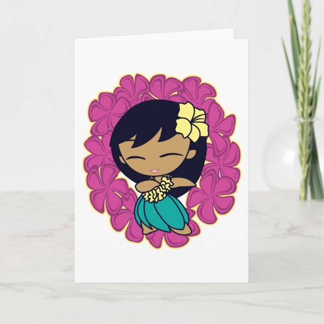 Cartão "Aloha Honeys" Greeting Cards in Fuchsia (Frente)