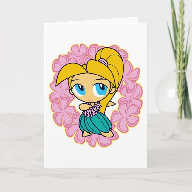 Cartão "Aloha Honeys" Greeting Cards in Pink (Frente)