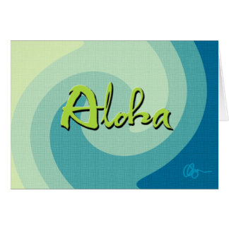 Cartão Aloha ondas
