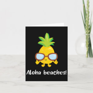 Cartão Aloha Praias Abacaxi Gráfico Com Presente De Pulga