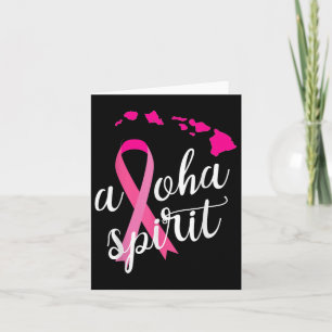 Cartão Aloha Spirit Breight Cancer Sensibence Hawaii Isla