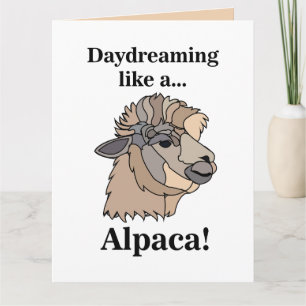 Cartão Alpaca Llama Divertido