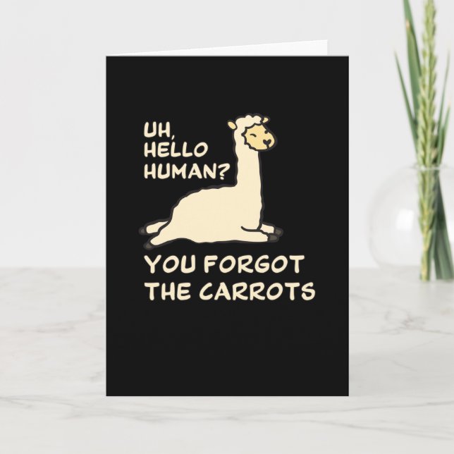 Cartão Alpaca Say (Frente)