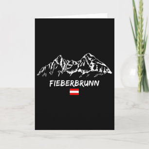 Cartão Alpen Bergpanorama Esqui Férias Apres-ski Fiebe
