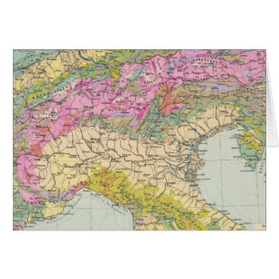 Cartão Alpenlander - Mapa Atlas dos Alpes