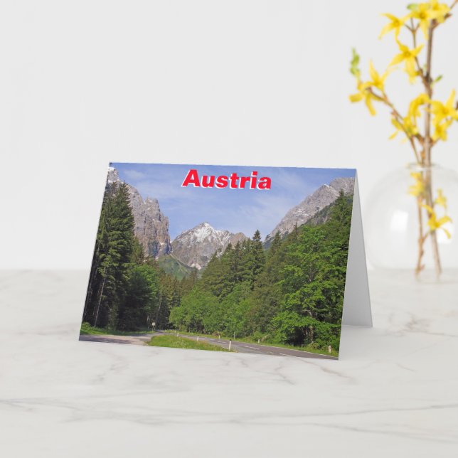Cartão Alpes Austríacos (Flor Amarela)