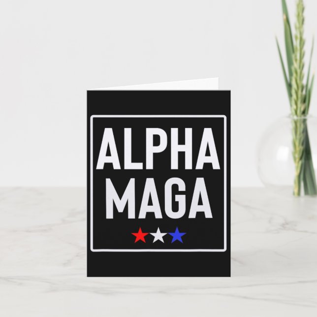 Cartão Alpha Mega Trump 2024 Design (Frente)