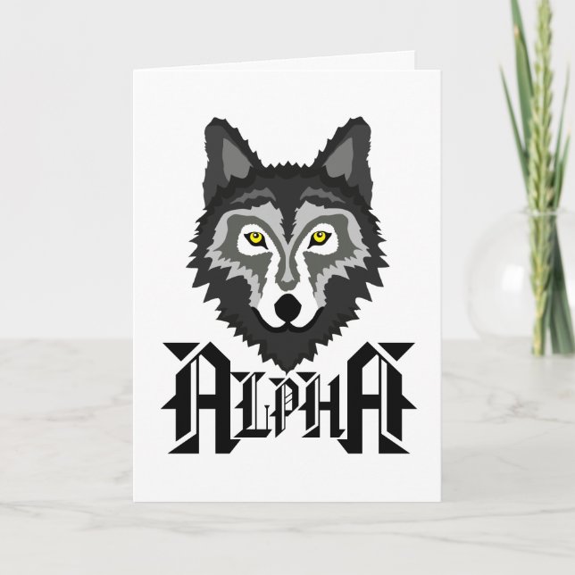 Cartão Alpha Wolf (Frente)