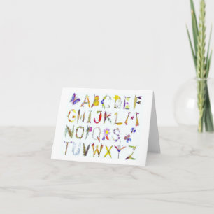 Cartão Alphabet Note Cards