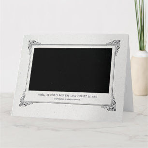 Cartão Alphonse Allais, April Fools, Black, Abstrato Art