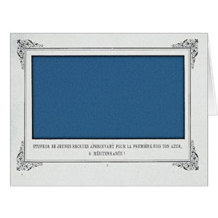 Cartão Alphonse Allais, April Fools, Blue, Abstrato Art