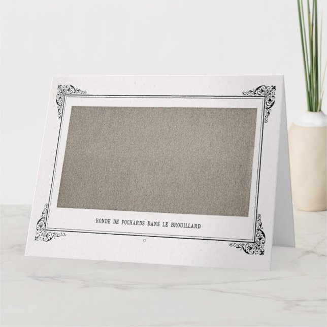 Cartão Alphonse Allais, April Fools, Cinza Art, Abstrato (Frente)