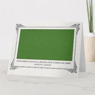 Cartão Alphonse Allais, April Fools, Green, Abstrato Art