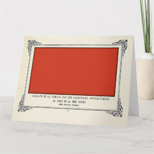 Cartão Alphonse Allais, April Fools, Red, Abstrato Art