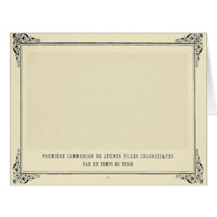 Cartão Alphonse Allais, April Fools, White, Abstrato Art