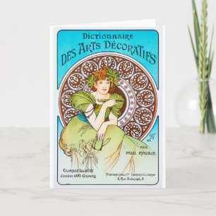 Cartão Alphonse Mucha