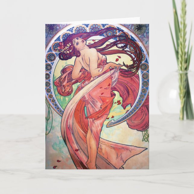 Cartão Alphonse Mucha (Frente)