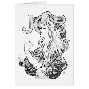 Cartão Alphonse Mucha JOB ISOGS