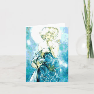 Cartão Alphonse Mucha The Moon Note Card