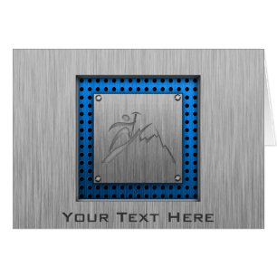 Cartão Alpinismo escovado do Metal-olhar