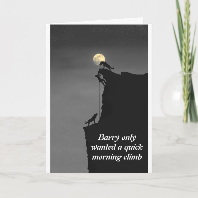 Cartão alpinista encontra lobos de montanha (Frente)