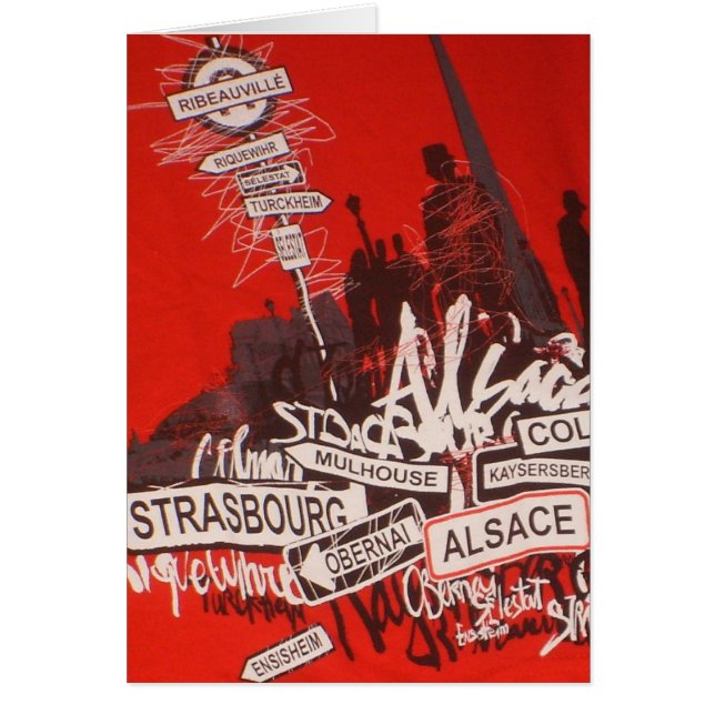 Cartão Alsácia - (Frente)