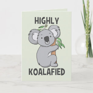 Cartão Altamente Koalafied Koala