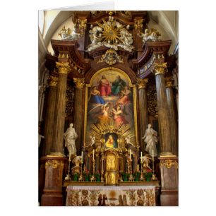 Cartão Altar Alserkirche Viena Áustria