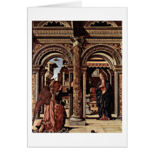 Cartão Altar do aviso por Francesco del Cossa