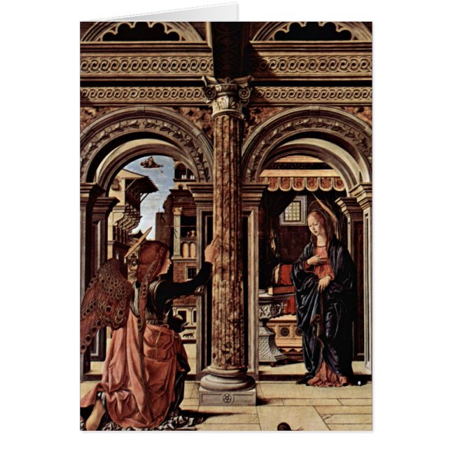 Cartão Altar do aviso por Francesco del Cossa (Frente)