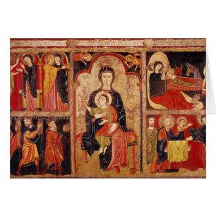 Cartão Altarpiece de St. Maria de Avila