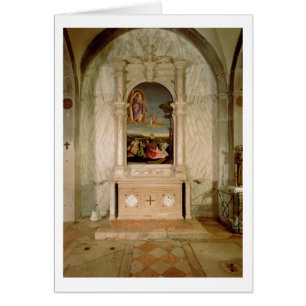 Cartão Altarpiece do St. Christina