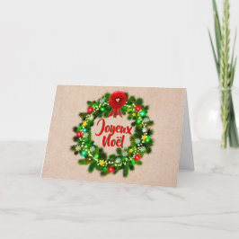 Cartão Alteração do texto Carte de voeux joyeux Noël Saud