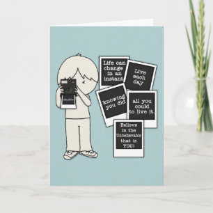 Cartão Alteração em uma placa instantânea