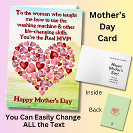 Cartão Alterar texto, que me ensinou como usar a máquina 