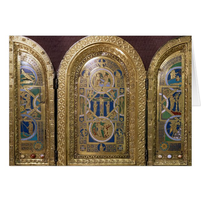 Cartão Alton eleva-se o Triptych, c.1150 (Frente Horizontal)