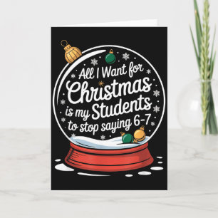Cartão Alunos Dizendo 6-7 67 Seis Sete Professor Divertid