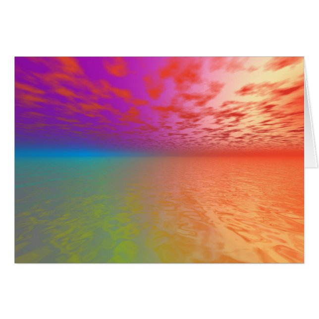 Cartão Alvorecer espectral (Frente Horizontal)