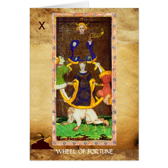 CARTÃO ALVOS DE RENASCIMENTO ANTICOS 10/RODA DE FORTUNO (Frente)