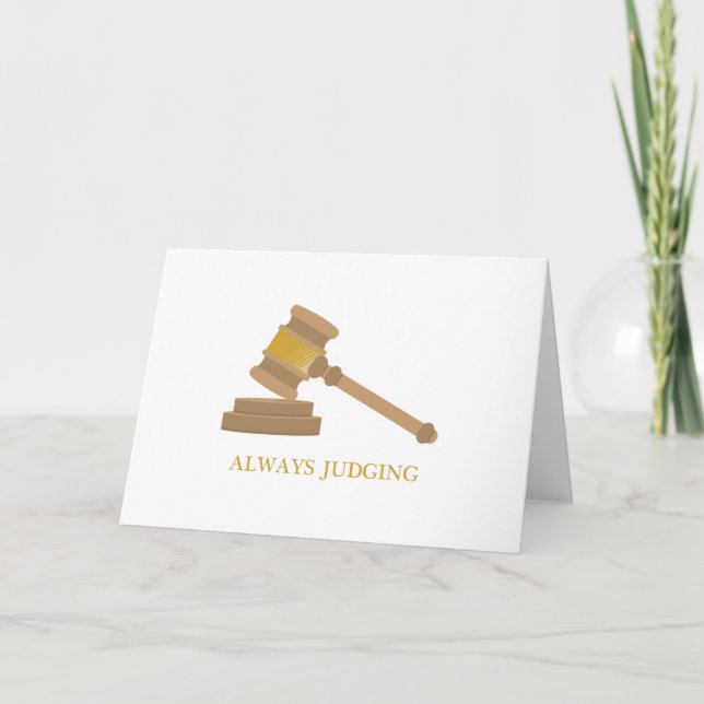 Cartão Always Judging (Frente)