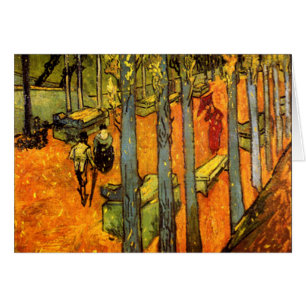 Cartão Alyscamps por Vincent van Gogh