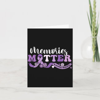Cartão Alzheimer's awareness memories we wear purple end