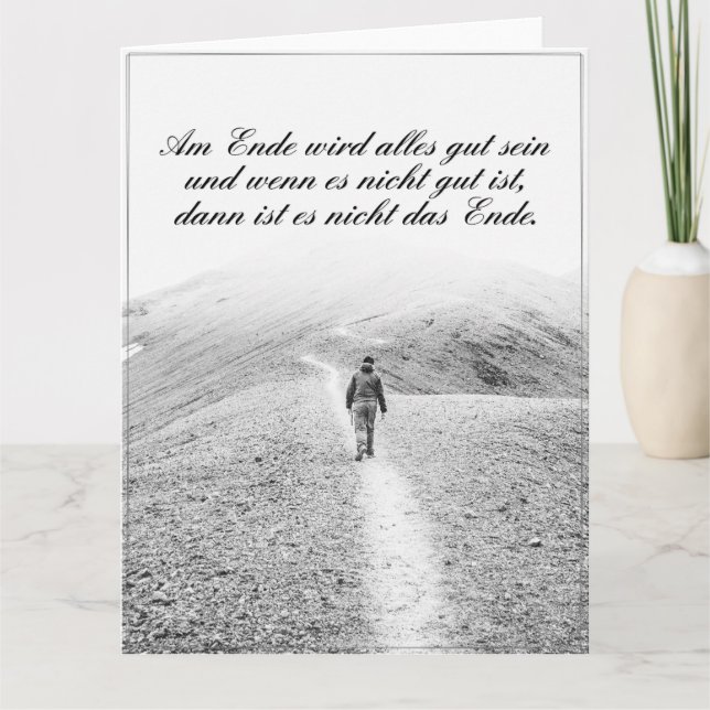 Cartão Am Ende wird alles tribo sein (Frente)