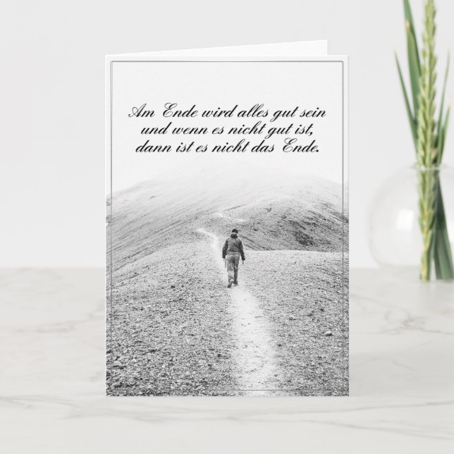 Cartão Am Ende wird alles tribo sein (Frente)