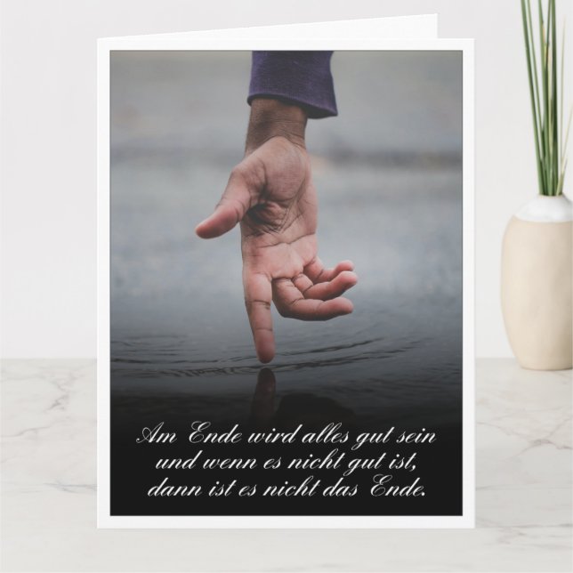 Cartão Am Ende wird alles tribo sein (Frente)