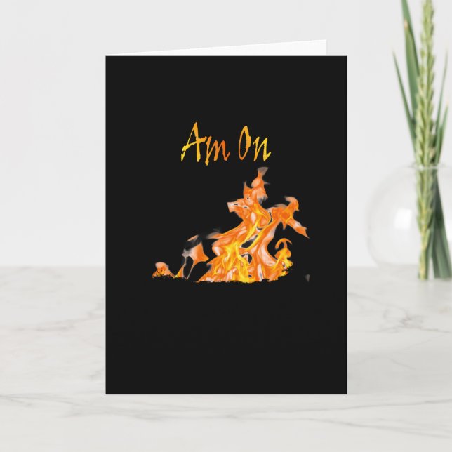Cartão Am on Real Fire (Frente)