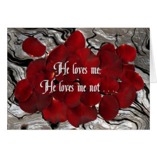 Cartão Ama-me, ele ama-me não