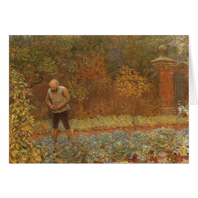 Cartão Amador (Cochero e Repolhos) por Frederick Walker (Frente Horizontal)