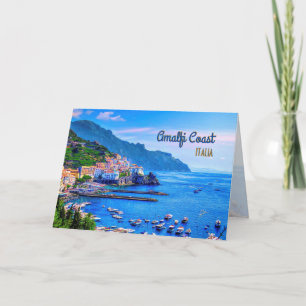 Cartão Amalfi Italy Europe Modern Travel Photography